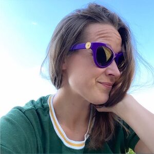 Versace purple cat eye sunglasses